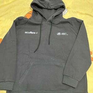 Scuffers Charcoal Gray Pullover Hoodie with Subtle Logo